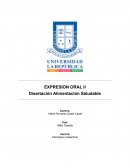 Disertación Alimentación Saludable