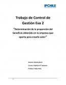 Determinación de la proporción del beneficio obtenido en la empresa que aporta para crearle valor
