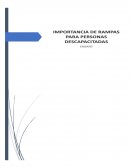 IMPORTANCIA DE RAMPAS PARA PERSONAS DISCAPACITADAS