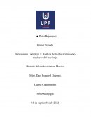 Análisis de la educación como resultado del mestizaje