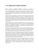 Caida de la unión sovietica