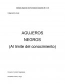 Agujeros negros ¿Que disciplinas científicas se muestran en este trabajo?