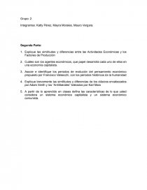 Actividades económicas y los factores de producción. Página 1