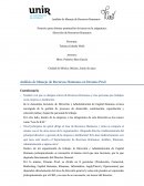 Análisis de Manejo de Recursos Humanos en Dreams Prod