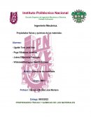 PROPIEDADES FÍSICAS Y QUÍMICAS DE LOS MATERIALES