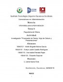 Actividad: Investigación "Procesador de Textos, Hoja de Cálculo y Presentaciones"