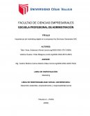 Importancia del marketing digital en la empresa Ary Servicios Generales SAC