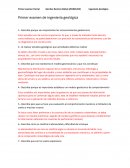 Examen de ingeniería Geológica
