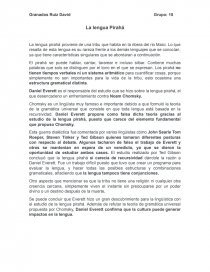La lengua Pirahá. Página 1