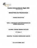 ENFOQUES CONTEMPORANEOS EN TEORÍA EDUCATIVA