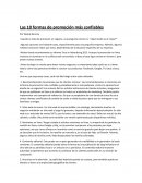 Las 10 formas de promoción más confiables
