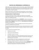 POLITICA DE APRENDIZAJE A DISTANCIA IQ