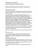 MÉTODOS DE INVESTIGACIÓN CUALITATIVOS Y CUANTITATIVOS