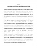 CODIGO DEONTOLOGICO DESDE LA ENFERMERÍA PROFESIONAL
