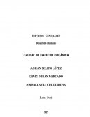 Calidad de leche orgánica