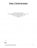 Administración y dirección de empresa. Teoría de juegos