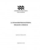 Caracterización de la UNA como institución de Educación universitaria abierta y a distancia