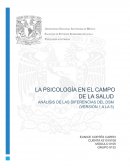 ANALISIS TEXTO ANALITICO (LAS DIFERENTES VERSIONES DEL DSM, DE LA 1 A LA 5)