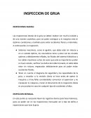 INSPECCION DE GRUA