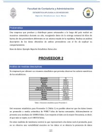 REPORTE ESTADÍSTICO. Página 1
