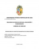 Resumen de conceptos fundamentales del derecho romano