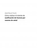 Cómo realizar el trámite de Justificación de licencia por razones de salud