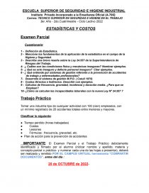 ESTADÍSTICAS Y COSTOS. Página 1