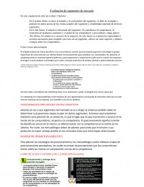 Evaluación de segmentos de mercado. Página 1