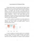 La gran importancia de la Participación Política