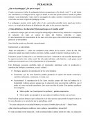 ¿Qué es la pedagogía? ¿De qué se ocupa?
