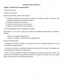 Prueba . Evolución de las organizaciones