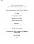 EL ACTO ADMINISTRATIVO COMO FUENTE DE DERECHO