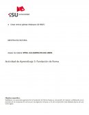 Actividad de Aprendizaje 3: Fundación de Roma