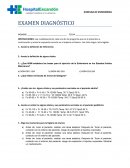 JEFATURA DE ENFERMERIA EXAMEN DIAGNÓSTICO s/r