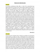 Memoria de la Historia de Administracion