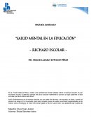 SALUD MENTAL EN LA EDUCACIÓN