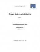 Origen de la teoría Atómica