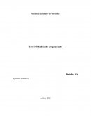 Generalidades de un proyecto