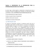 IMPORTANCIA DE LA INFORMACION PARA LA INTERNACIONALIZACION DE SU EMPRESA