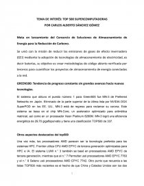 TOP 500 SUPERCOMPUTADORAS. Página 1