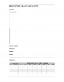 PROYECTO Y GRAFICA DE GANTT