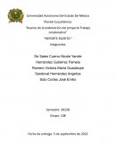 Avance de la elaboración del proyecto Trabajo colaborativo