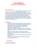 MI CUERPITO. PROYECTO TRANSVERSAL