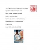 Ensayo película “El guerrero pacífico”