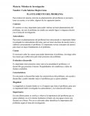 Planteamineto del problema