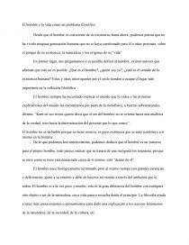 El hombre y la vida como un problema filosófico. Página 1