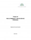 RECLUTAMIENTO Y SELECCIÓN DE PERSONAL
