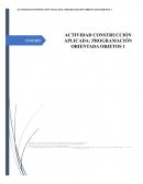 Actividad Construcción aplicada: programación orientada objetos