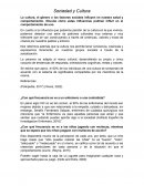 SOCIEDAD Y CULTURA