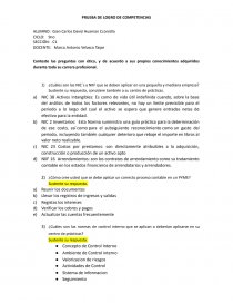 PRUEBA DE LOGRO DE COMPETENCIAS. Página 1